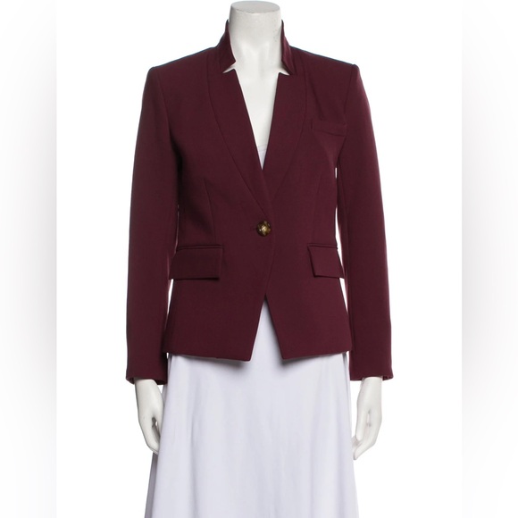 Like New Veronica Beard Farley Dickey Blazer Jacket Merlot Burgundy - Picture 10 of 10
